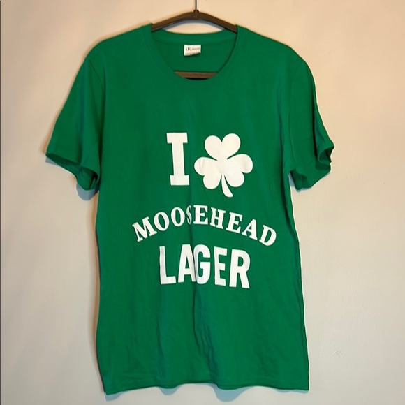 Green Moosehead Lager T-Shirt NWoT - Picture 1 of 4